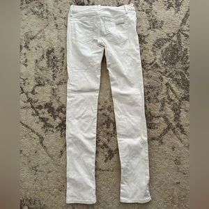 Joe’s Jeans white denim straight leg jeans